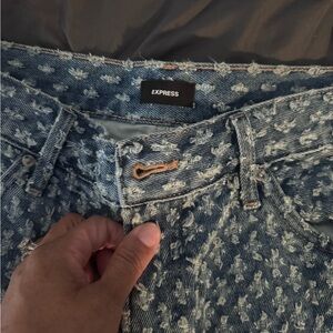 Express Distressed Blue women’s  Jeans